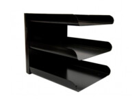 Papelera triple metalica